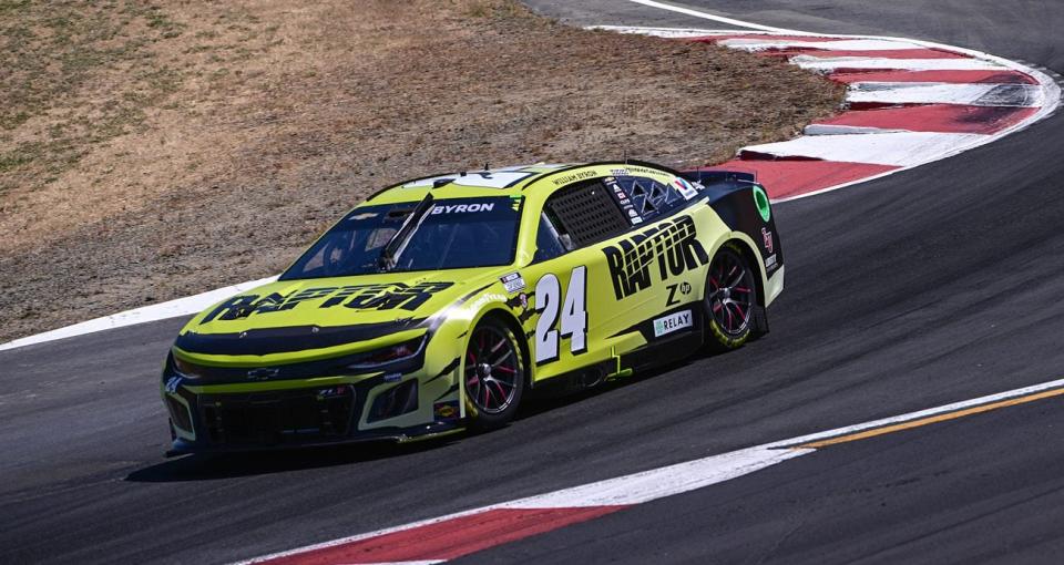 William Byron races at Sonoma.