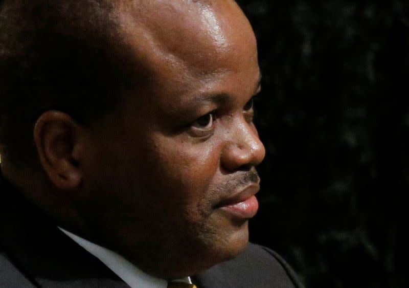 FILE PHOTO: King Mswati III of Swaziland waits to address attendees during the 70th session of the United Nations General Assembly at the U.N. headquarters in New York