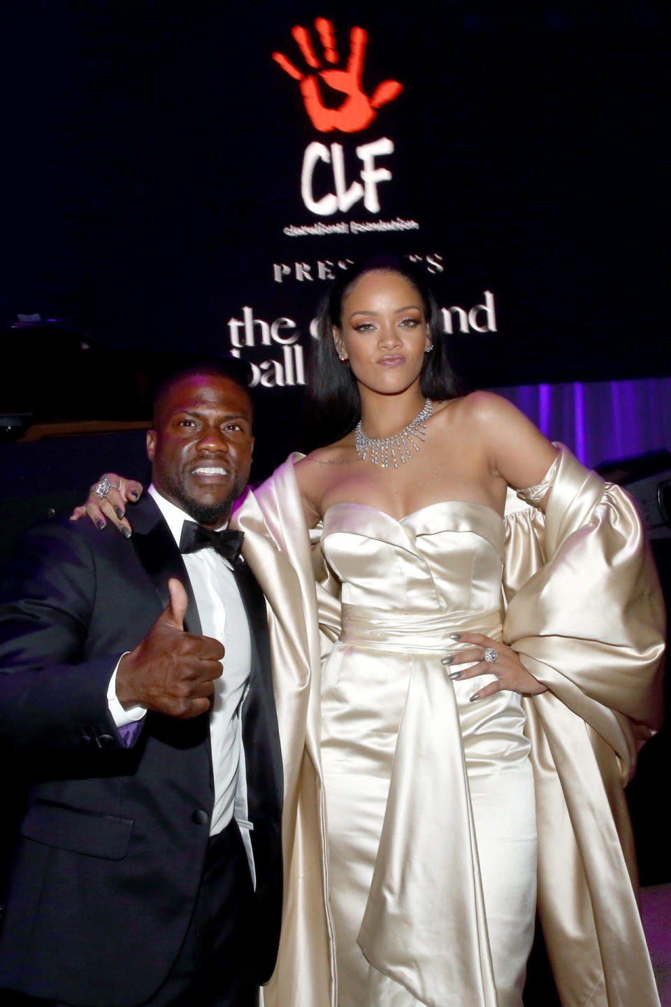 Rihanna and Kevin Hart