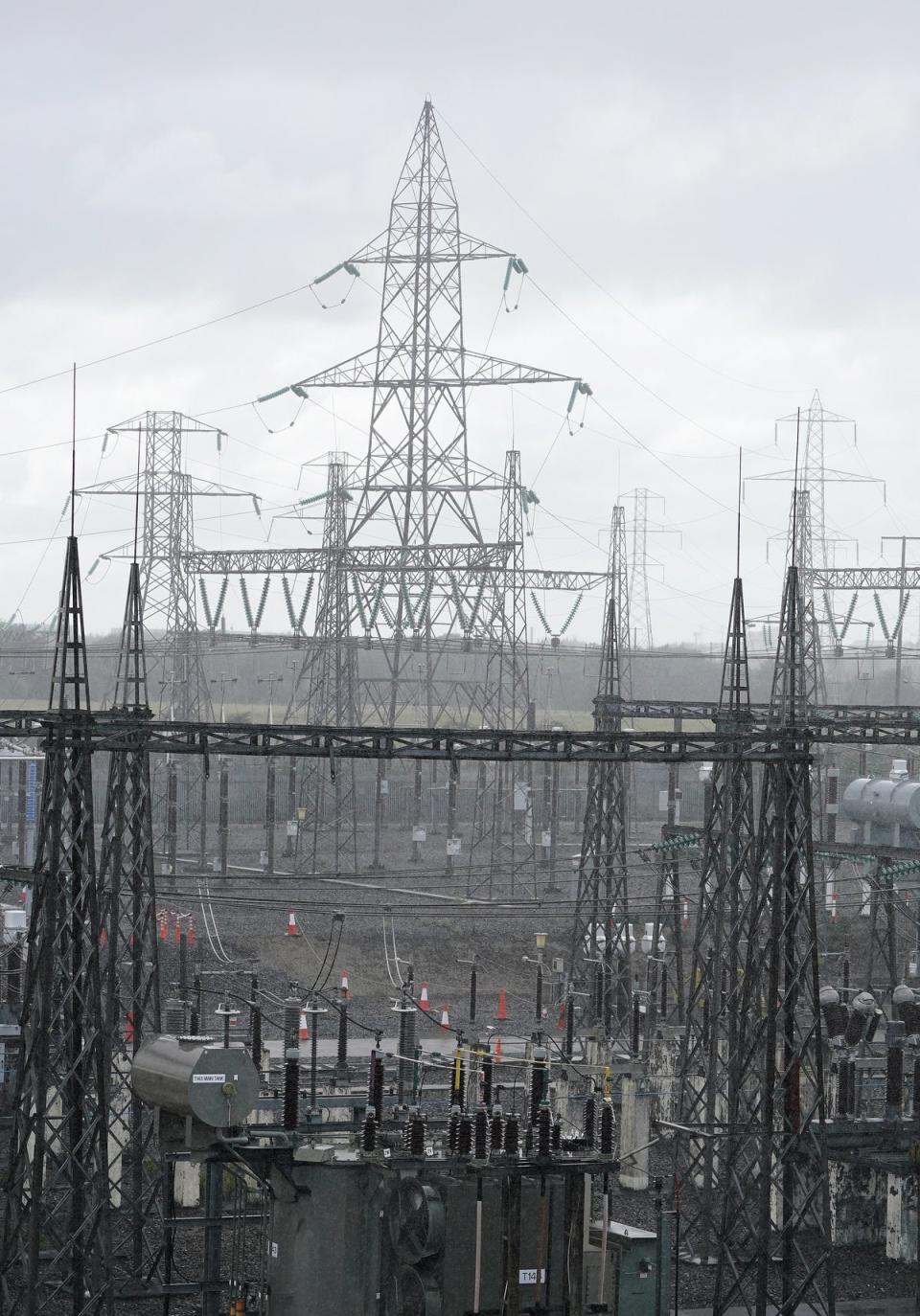 The ESB 220kV electric power station in Finglas, Dublin (Brian Lawless/PA) (PA Wire)