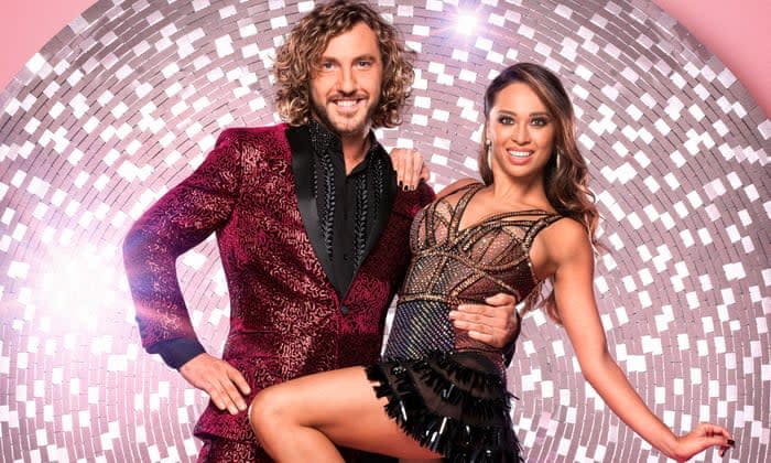 Seann Walsh and Katya Jones were embroiled in controversy during their time on 'Strictly Come Dancing' in 2018. (Credit: BBC)