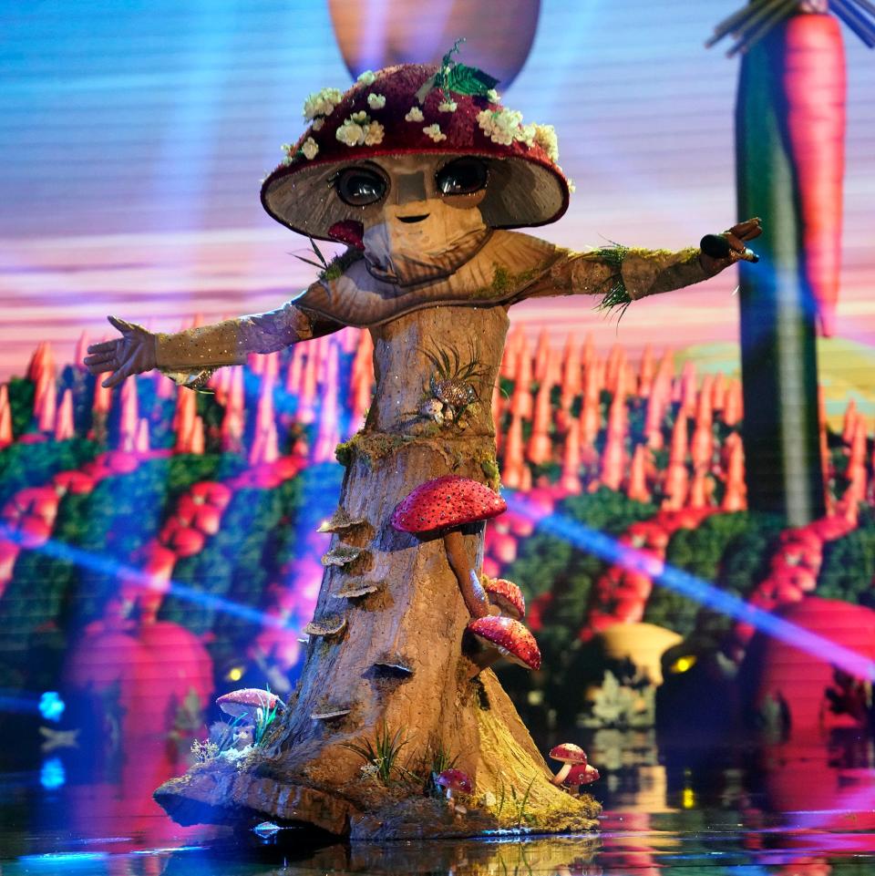 THE MASKED SINGER: Mushroom in the special two-hour "The Road To the Finals -The Last Mask Standing" season four finale episode of THE MASKED SINGER airing Wednesday, Dec. 16 (8:00-10:00 PM ET/PT) on FOX. CR: Michael Becker/FOX. © 2021 FOX Media LLC. 