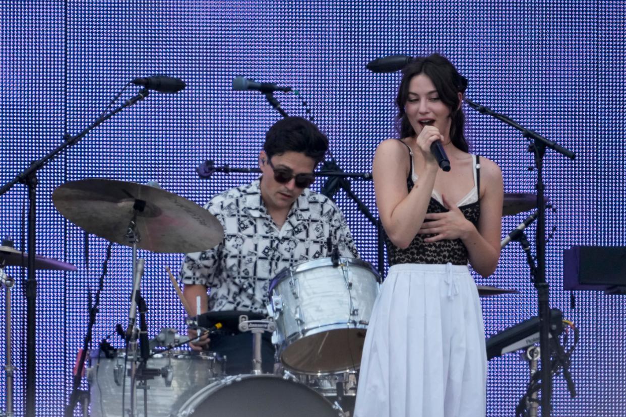 Gracie Abrams opens for Taylor Swift during the first night of the Cincinnati stop of the Eras Tour at Paycor Stadium in downtown Cincinnati on Friday, June 30, 2023.