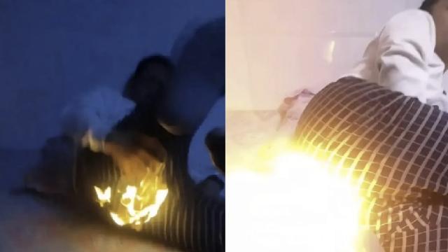 Chinese man sets his pants on fire after botched 'fart lighting' stunt