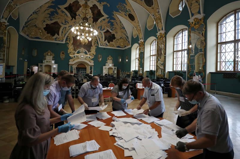 Nationwide vote on constitutional reforms, in Moscow