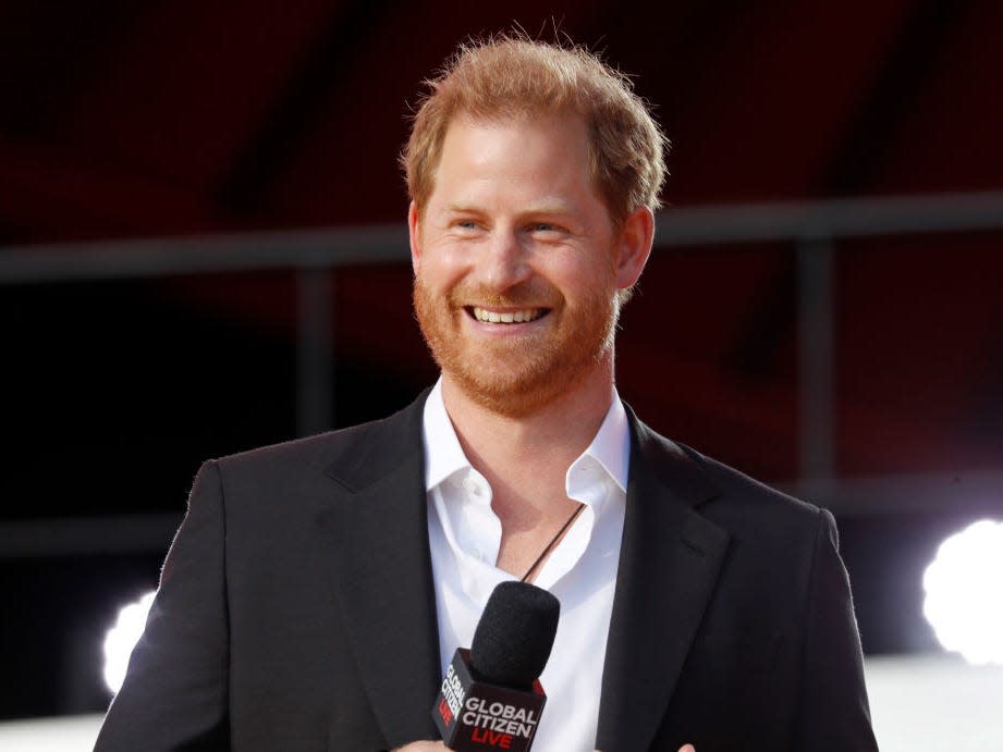 Prince Harry at Global Citizen Live in 2021