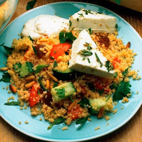 Feta and Mint Couscous Salad - best feta recipes 2021