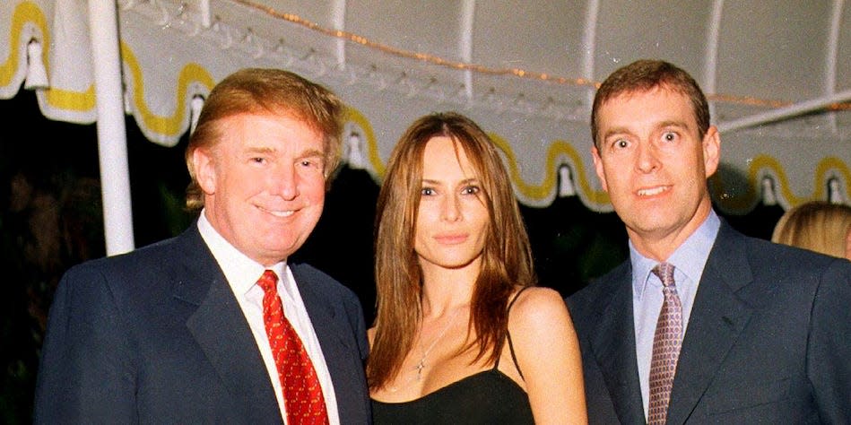 trump melania prince andrew