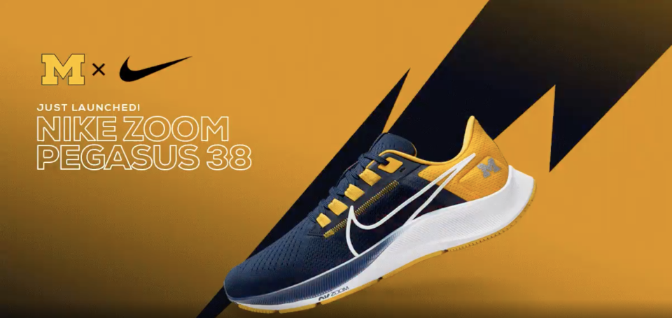2021 NCAA Nike Pegasus 38 Sneakers
