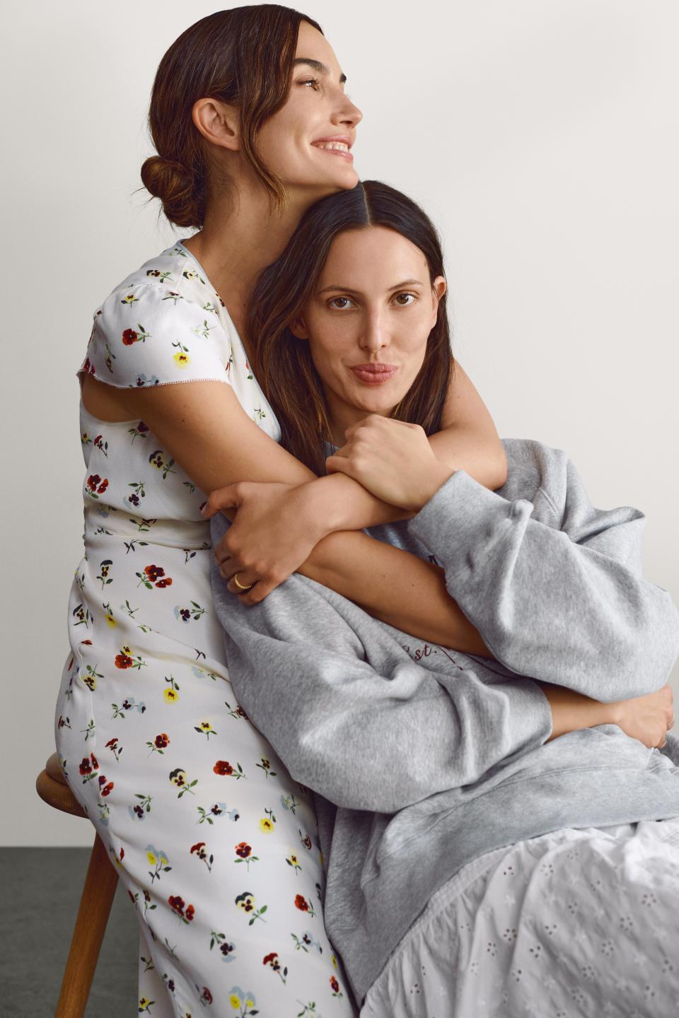 Lily and Ruby Aldridge wearing Doen x Gap collaboration