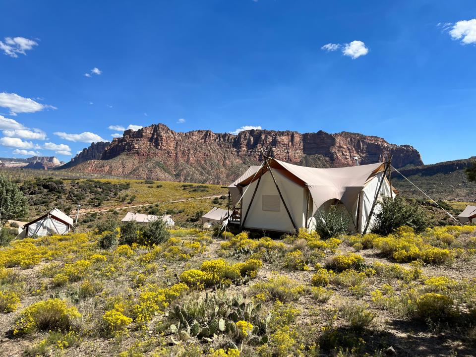 Luxury camping at Zion Under Canvas, Utah