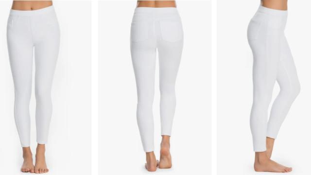 Ankle Jean-Ish Leggings - White