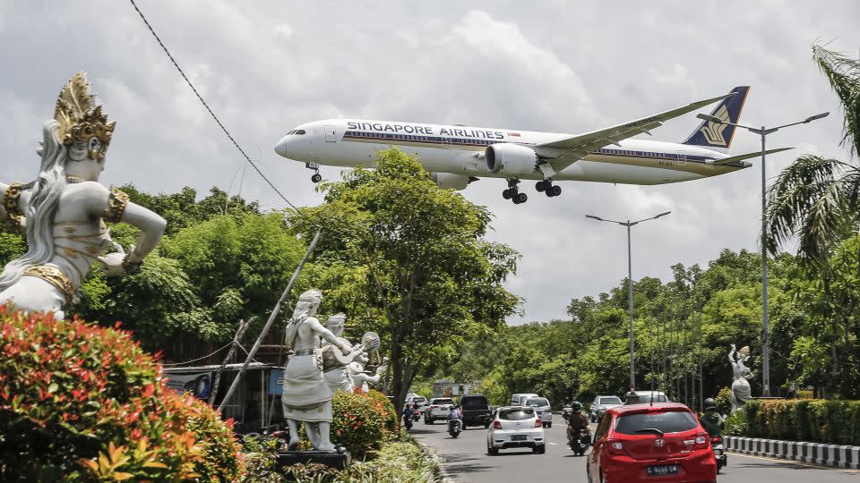 Singapore Airlines took the fifth spot on AirlineRatings.com's 2023 list and also won the Best First Class award. - Johannes P. Christo/Anadolu Agency/Getty Images
