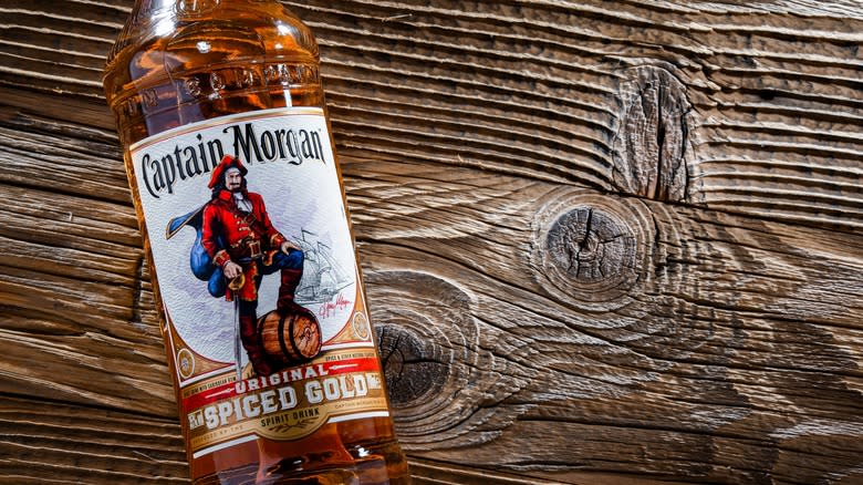 Captain Morgan rum bottle