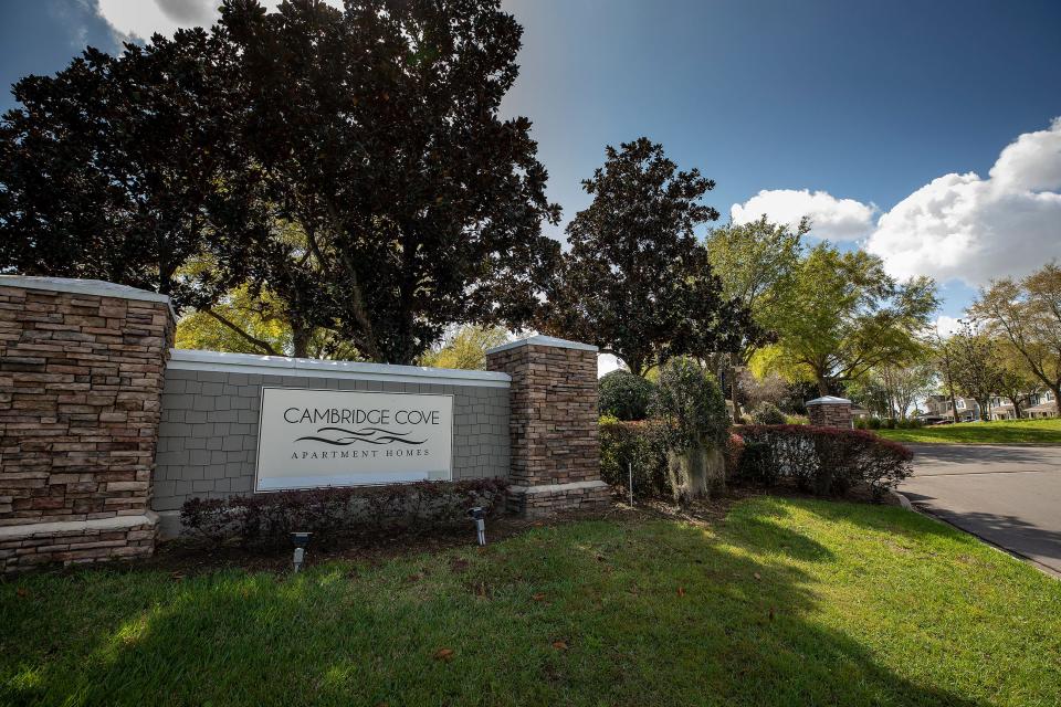 The Cambridge Cove apartment complex, where a shooting Monday evening killed two people, including a 3-year-old boy, sits on Mall Hill Road near Kathleen Road in North Lakeland.