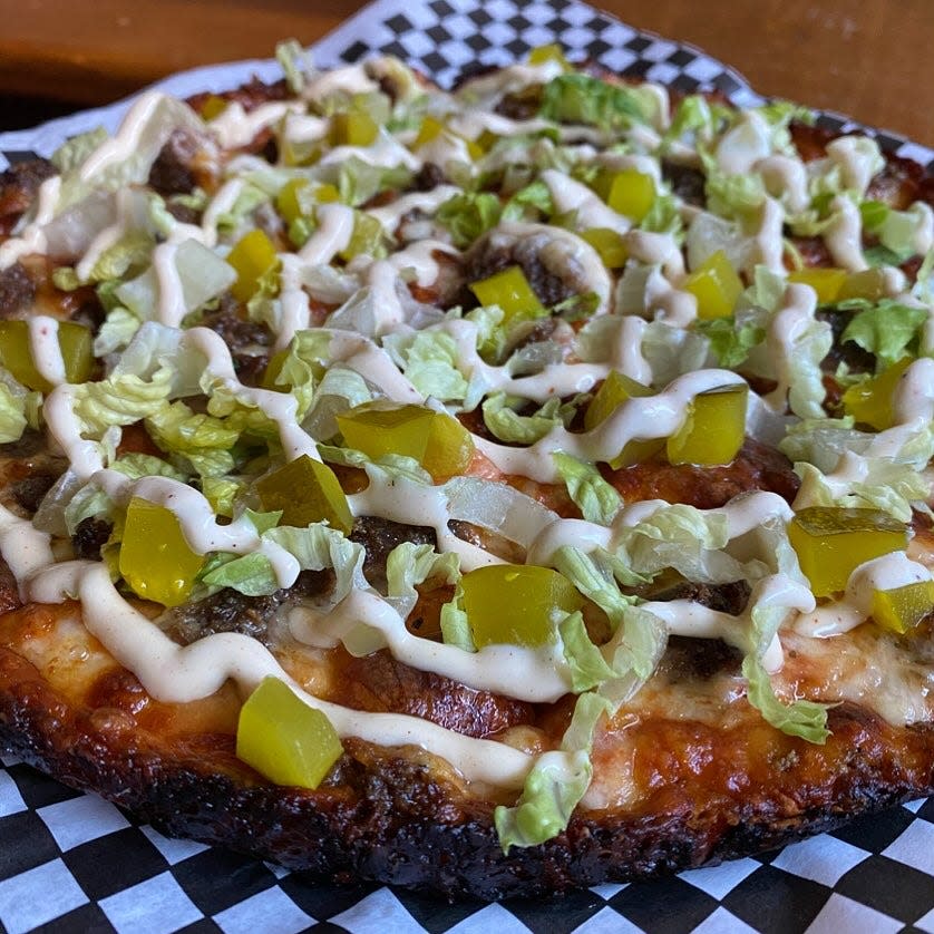 Mac Daddy pizza is on the menu at The Pour Farm Tavern & Grille.
