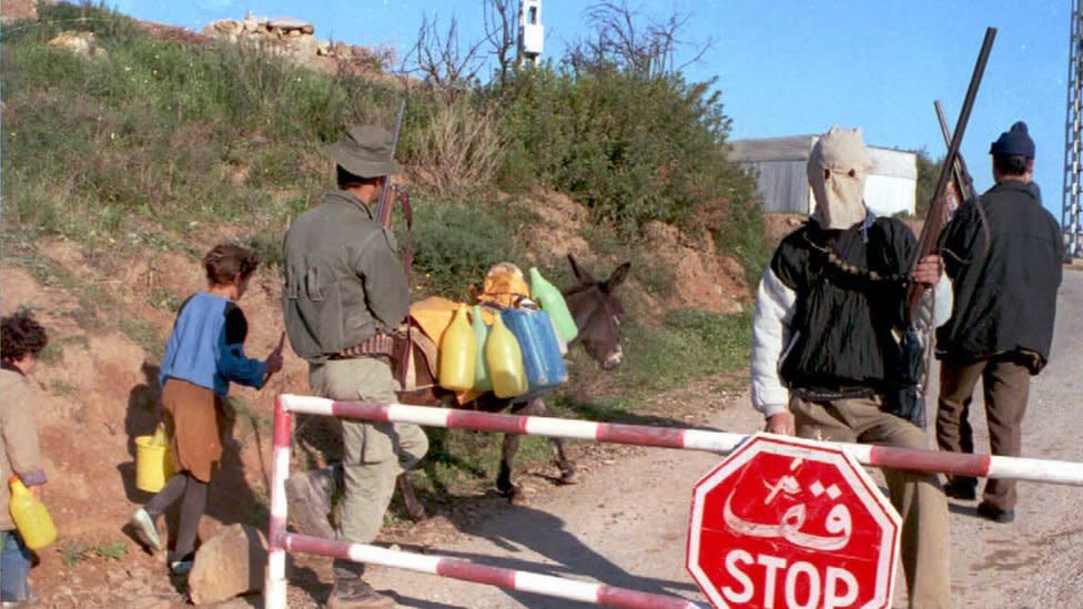 Armed villagers in Algeria