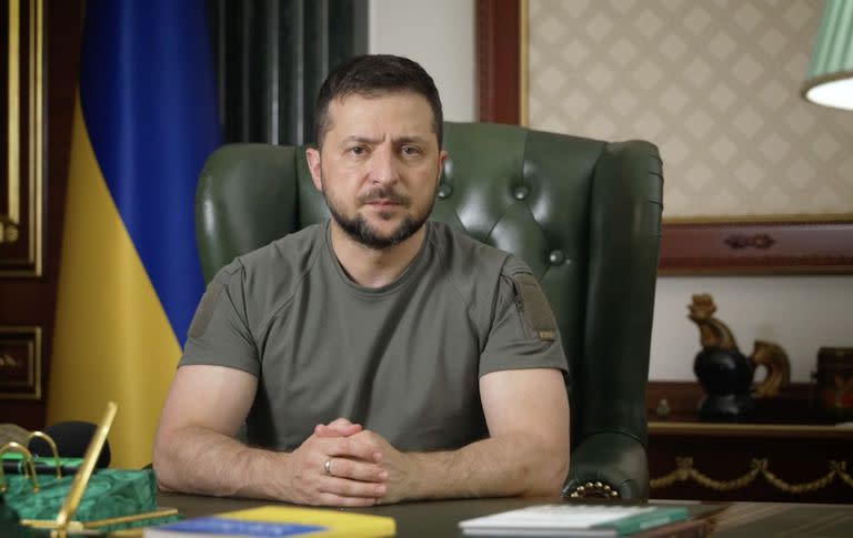 El presidente de Ucrania Volodimir Zelensky