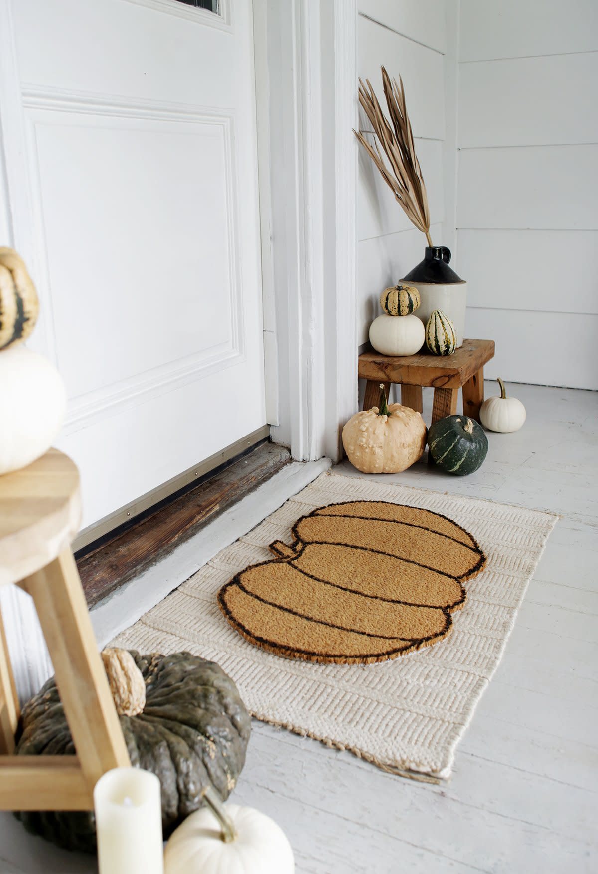 pumpkin doormat (The Merrythought)