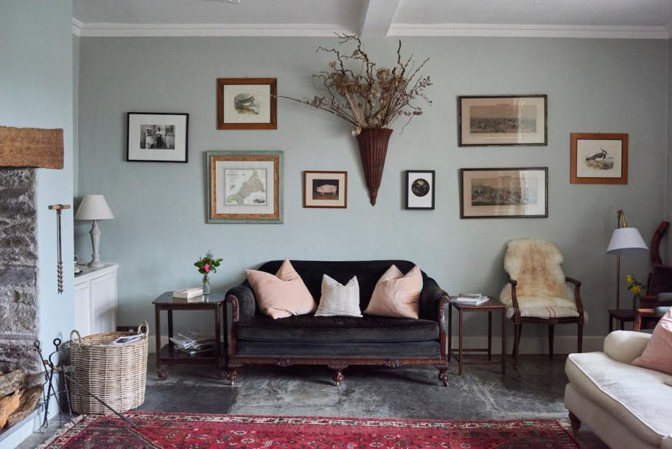 The lovely living room at Coombeshead Farm (Coombeshead Farm / Charlie McKay)