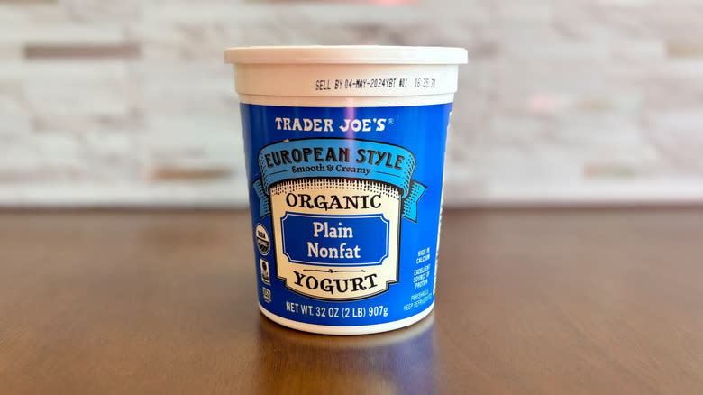 Trader Joe's European plain yogurt