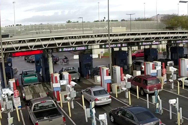 The Otay Mesa Port of Entry is one of three ports of entry in the San Diego–Tijuana metropolitan region. Photo courtesy of U.S. Customer and Border Protection