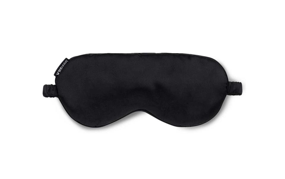 Shhh Black Silk Eye Mask