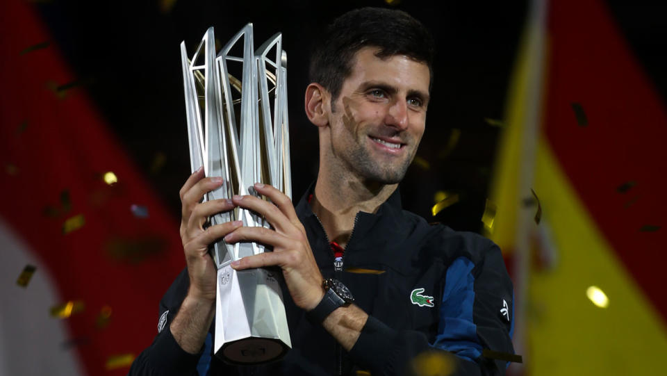 Novak Djokovic continued his resurgence with the Shanghai Masters title. Pic: Getty