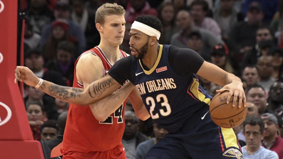 Anthony Davis casts a long shadow over the NBA trade market. (AP)