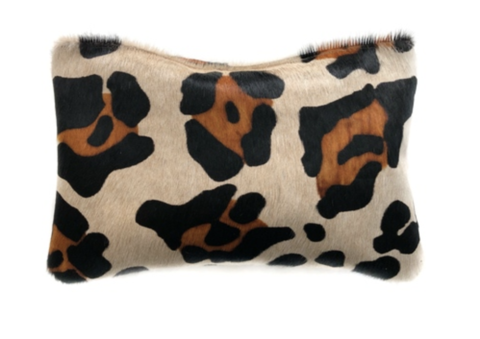 Leopard Calf Hair Clutch