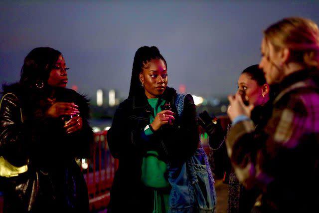 <p>Latoya Okuneye/Lionsgate</p> Dionne Brown (center) on 'Queenie'