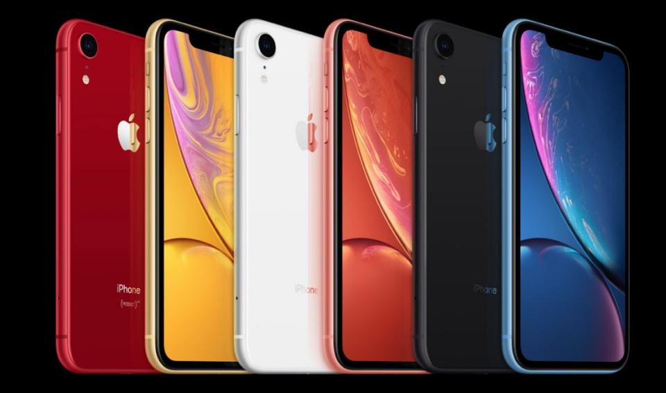 去年推出的iPhoneXR雖主打平價，但仍未帶動整體新款IPhone銷量。   圖：翻攝蘋果官網