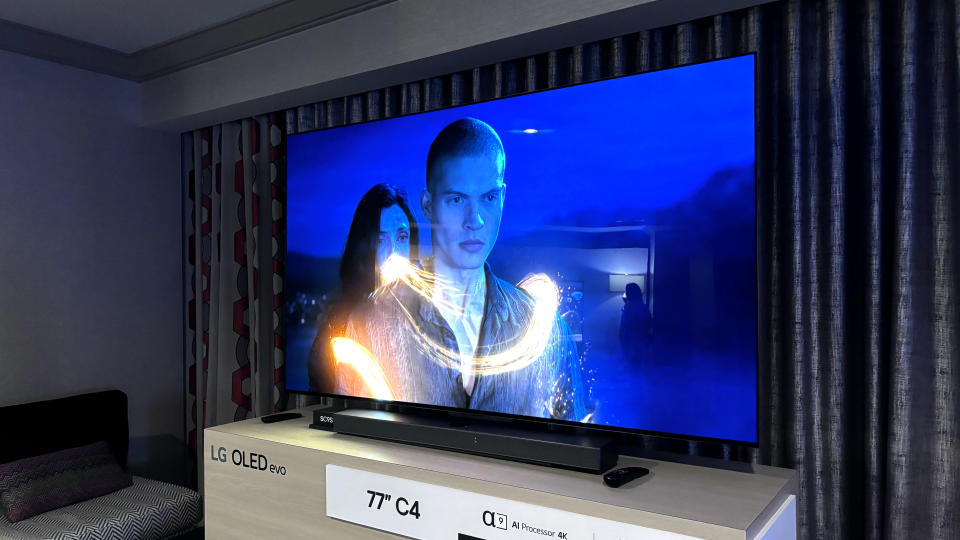 The LG C4 OLED at CES 2024.