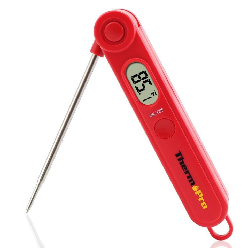 This isn't so much a Whole30 essential as it is just a good all-around kitchen tool to have. Make sure you have a good, easy-to-use meat thermometer on hand before you start grilling that flank steak.&nbsp;<br /><br />We recommend <a href="https://www.amazon.com/ThermoPro-TP03A-Digital-Cooking-Thermometer/dp/B01IHHLB3W/ref=sr_1_4?ie=UTF8&amp;qid=1516893455&amp;sr=8-4&amp;keywords=meat+thermometer" target="_blank">this Amazon-favorite digital cooking thermometer</a>.&nbsp;