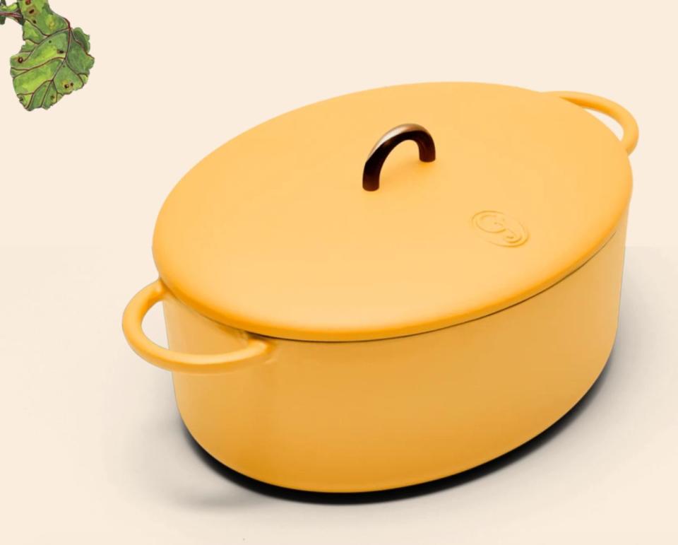 <a href="https://fave.co/3bKablp" target="_blank" rel="noopener noreferrer">Le Creuset</a> might be known for its Dutch ovens, but <a href="https://fave.co/3gEEQof" target="_blank" rel="noopener noreferrer">Great Jones' "The Dutchess"</a> has become a cult-favorite over the years. This enameled cast-iron Dutch oven wins brownie points for being oven-safe at high temperatures, dishwasher-friendly and doubling as a roasting pan. <a href="https://fave.co/2wUWWjh" target="_blank" rel="noopener noreferrer">﻿Find it for $155 at Great Jones</a>.