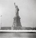 <p>Erected in 1875, the Statue of Liberty was given as a gift to the United States from France. It stands on Liberty Island off the shore from lower Manhattan. </p>