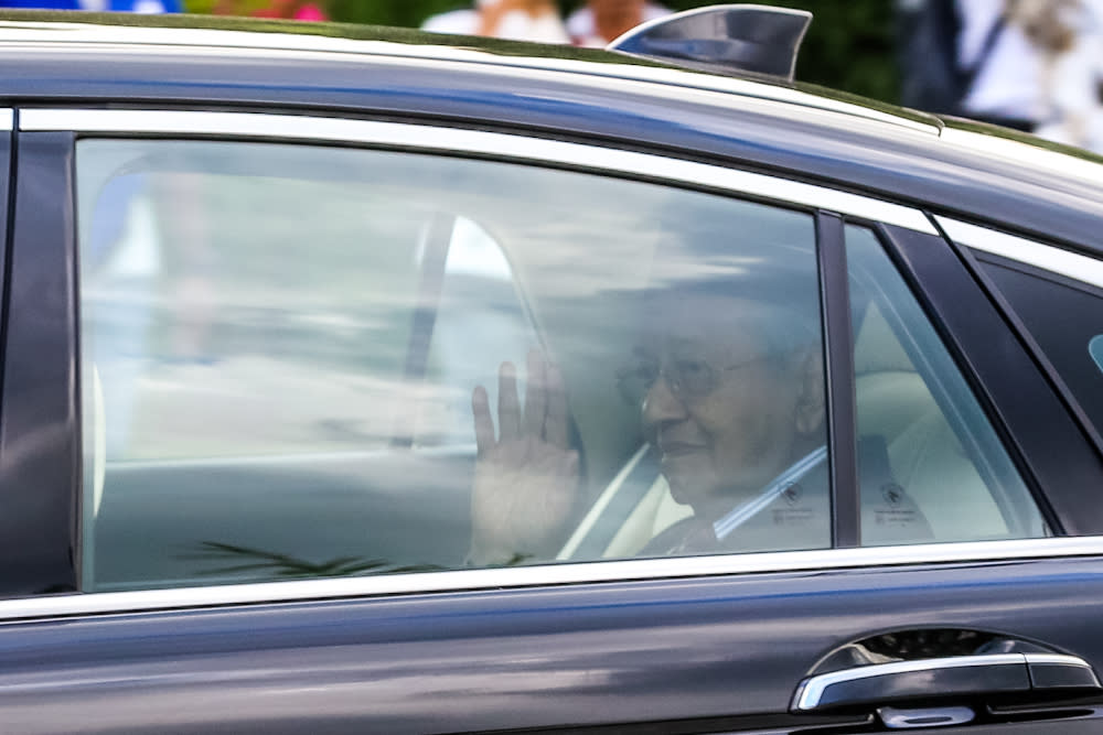 Tun Dr Mahathir Mohamad leaves Istana Negara February 24, 2020. — Picture by Firdaus Latif