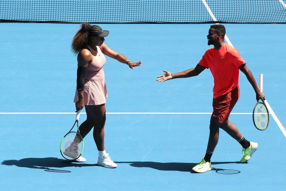 2019 hopman cup frances tiafoe serena williams