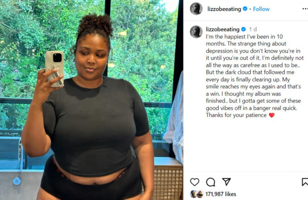 Lizzo is the 'happiest' she has been in 10 months - Instagram-Lizzo credit:Bang Showbiz