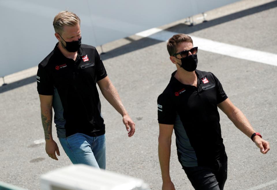 Kevin Magnussen followed Romain Grosjean in announcing his Haas departureReuters