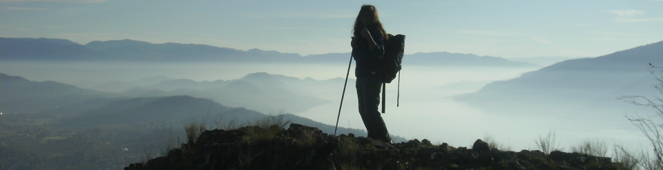 UGC/michael jala/10-13-2013: K-OS on Spion Kopje ridge- Okanagan Valley / Ship on Howe Sound B.C. British Columbia.