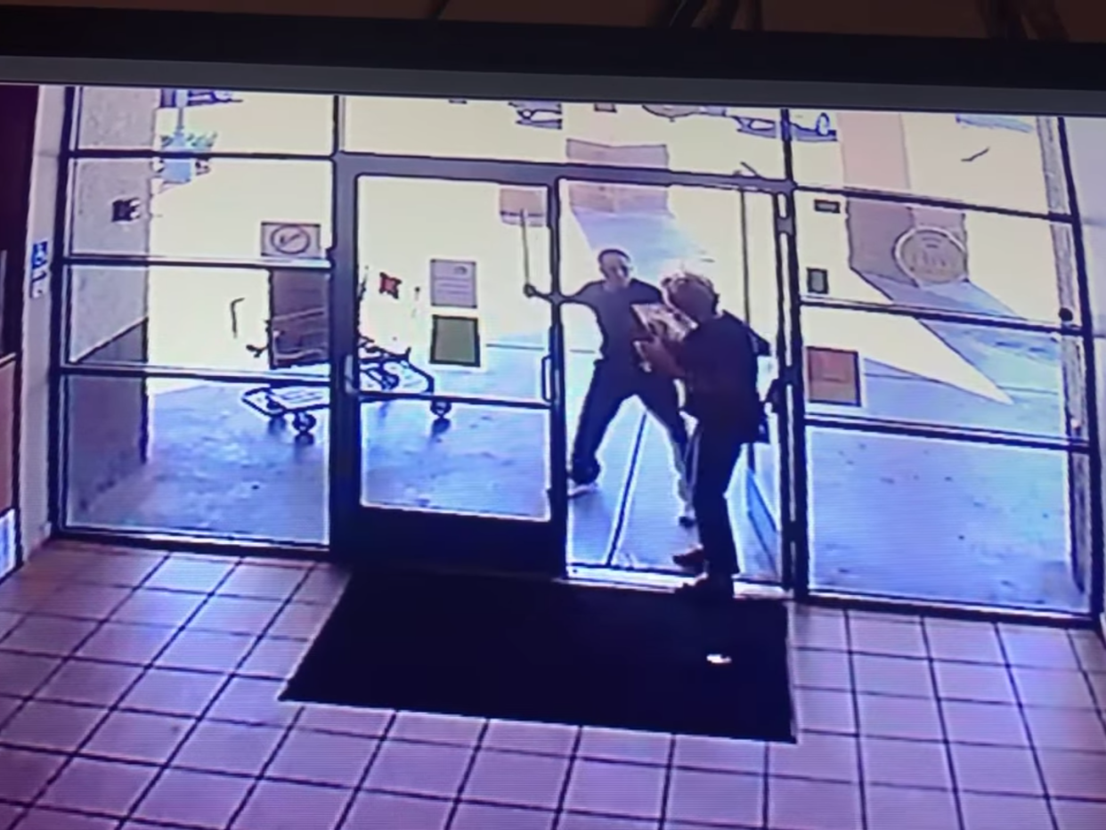 The woman was attacked as she attempted to leave the pizzeria: (Tuscon Police Department Facebook)