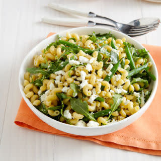 Lemony Pasta Salad with Green Beans and Arugula