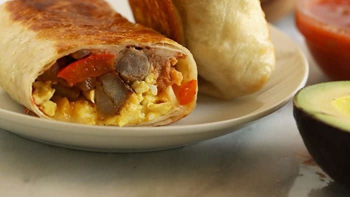 best make ahead breakfasts – fajita breakfast burritos