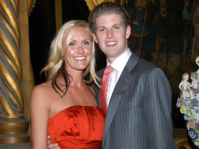 <p>Davidoff Studios/Getty</p> Eric Trump and Lara Yunaska at the Mar-A-Lago estate, Palm Beach, Florida, on Thanksgiving Day, November 27, 2008.