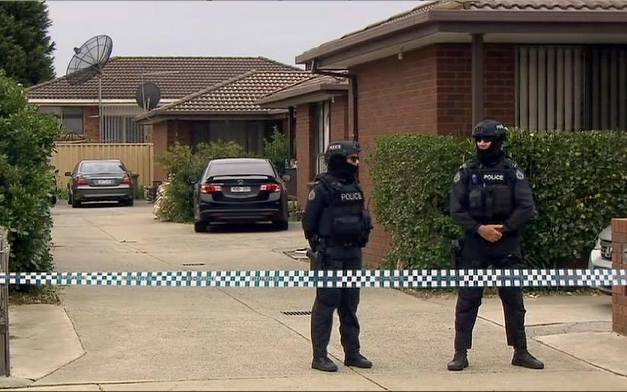 Arrests were made at a house in Canberra, Australia, in connection to the Melbourne November attack - Australian Broadcasting Corporation