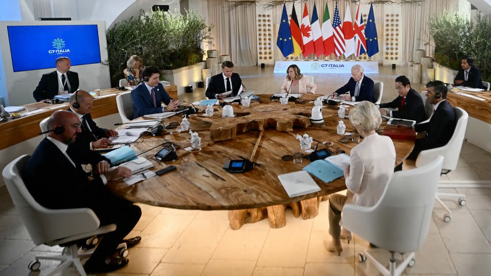 Leaders of the G7 nations gathered in southern Italy this week, with boosting support for Ukraine top of the agenda. - Filippo Monteforte/AFP/Getty Images