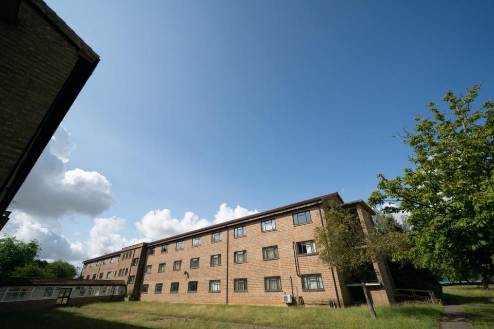 An accommodation block at Wethersfield in Essex, a 335-hectare airfield owned by the Ministry of Defence (PA)