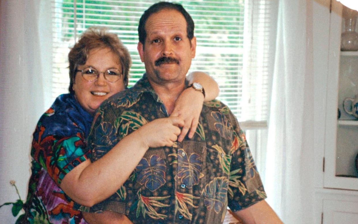 Author and convicted killer Nancy Crampton-Brophy with her husband Dan