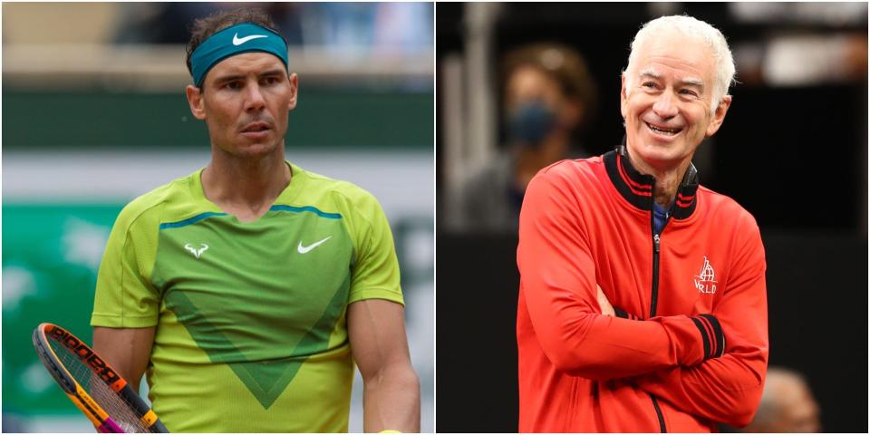 Rafael Nadal, John McEnroe.